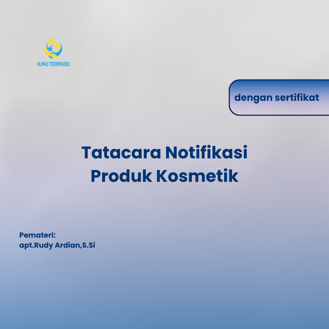 Tatacara Notifikasi Produk Kosmetik
