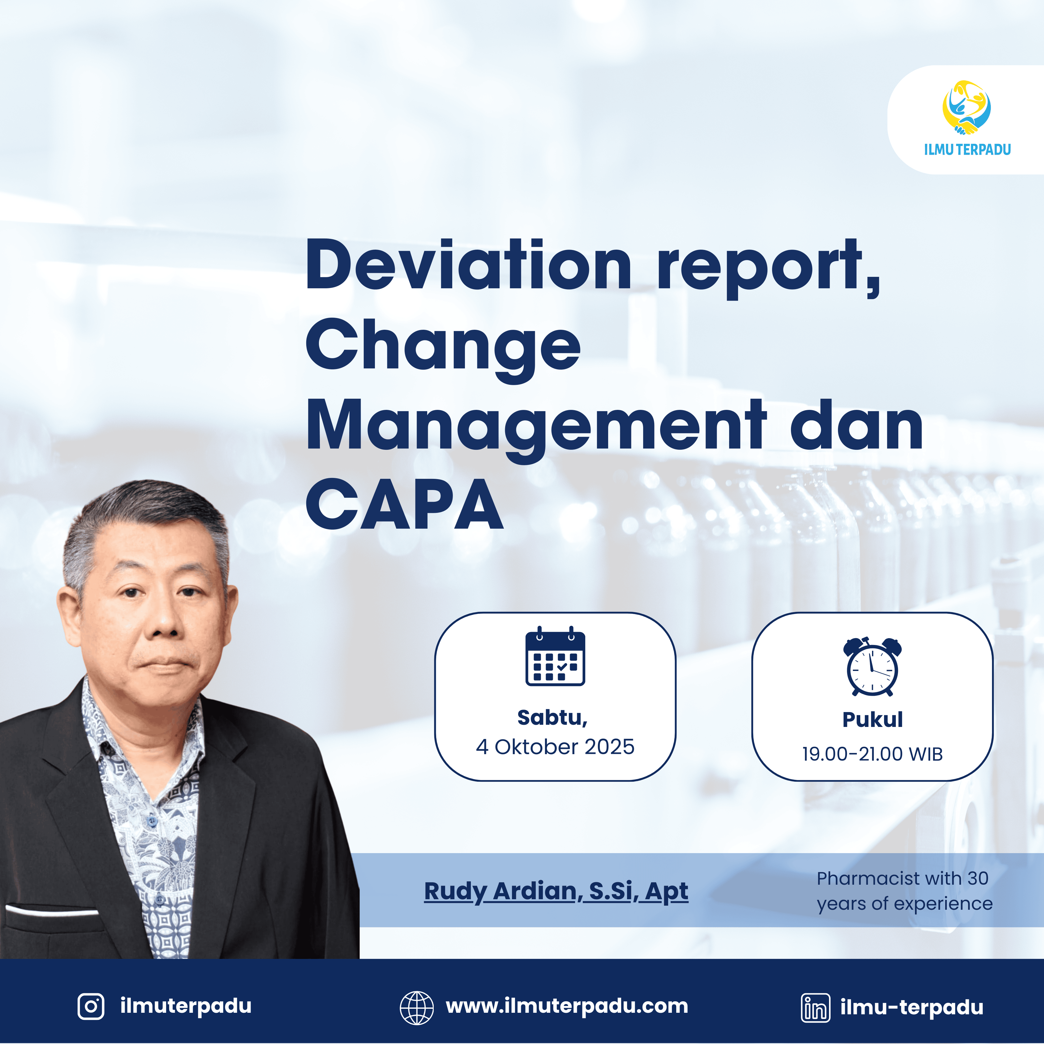 CAPA, Deviation Report, Change Management Control 